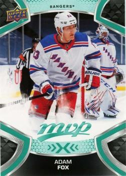#190 Adam Fox - New York Rangers - 2021-22 Upper Deck MVP Hockey