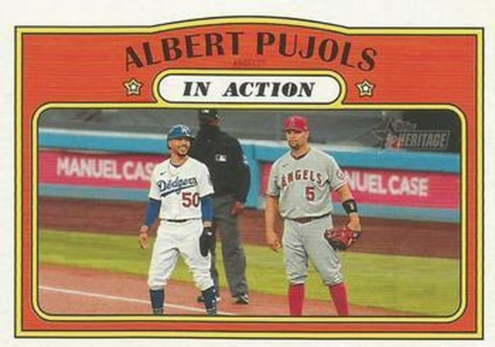 #190 Albert Pujols - Los Angeles Angels - 2021 Topps Heritage Baseball