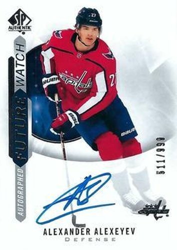 #190 Alexander Alexeyev - Washington Capitals - 2020-21 SP Authentic Hockey