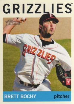 #190 Brett Bochy - Fresno Grizzlies - 2013 Topps Heritage Minor League Baseball