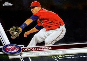#190 Brian Dozier - Minnesota Twins - 2017 Topps Chrome Baseball