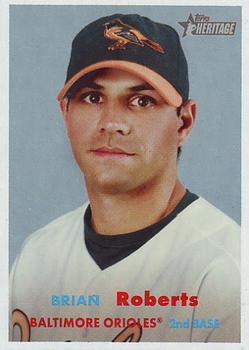 #190 Brian Roberts - Baltimore Orioles - 2006 Topps Heritage Baseball
