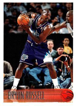 #190 Bryon Russell - Utah Jazz - 1996-97 Topps Basketball