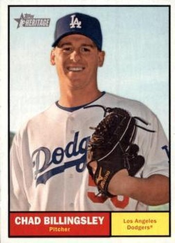 #190 Chad Billingsley - Los Angeles Dodgers - 2010 Topps Heritage Baseball