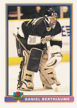#190 Daniel Berthiaume - Los Angeles Kings - 1991-92 Bowman Hockey