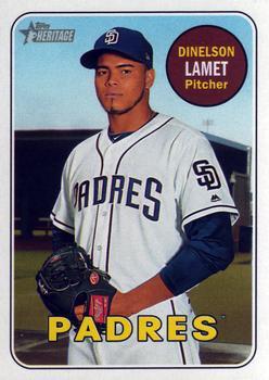 #190 Dinelson Lamet - San Diego Padres - 2018 Topps Heritage Baseball
