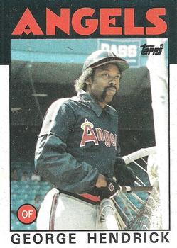 #190 George Hendrick - California Angels - 1986 Topps Baseball
