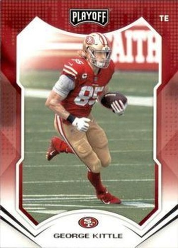 #190 George Kittle - San Francisco 49ers - 2021 Panini Playoff Football