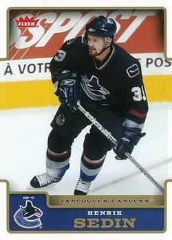 #190 Henrik Sedin - Vancouver Canucks - 2006-07 Fleer Hockey