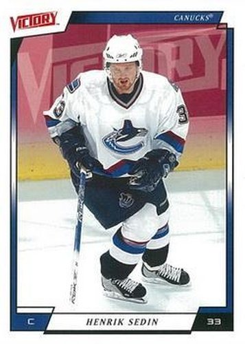 #190 Henrik Sedin - Vancouver Canucks - 2006-07 Upper Deck Victory Hockey