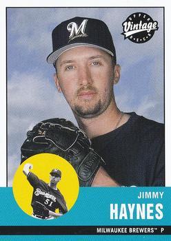 #190 Jimmy Haynes - Milwaukee Brewers - 2001 Upper Deck Vintage Baseball