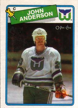 #190 John Anderson - Hartford Whalers - 1988-89 O-Pee-Chee Hockey