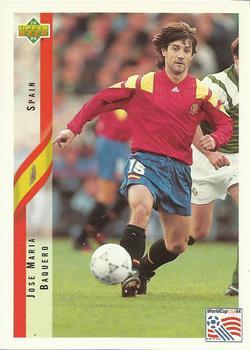 #190 Jose Maria Baquero - Spain - 1994 Upper Deck World Cup Contenders English/Spanish Soccer