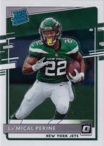 #190 La'Mical Perine - New York Jets - 2020 Donruss Optic Football