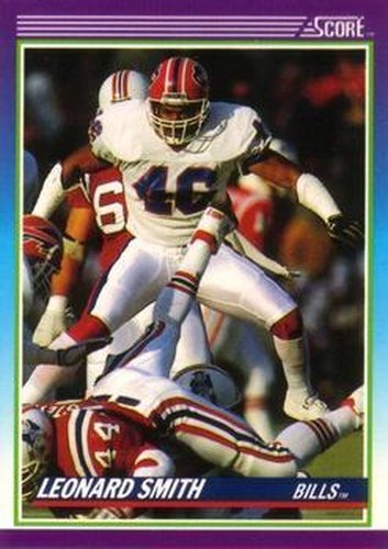 #190 Leonard Smith - Buffalo Bills - 1990 Score Football