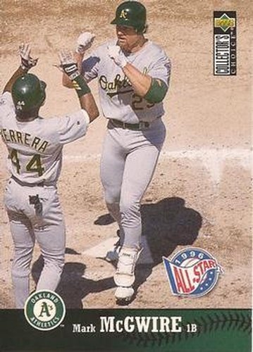 #190 Mark McGwire - Oakland Athletics - 1997 Collector's Choice Baseball