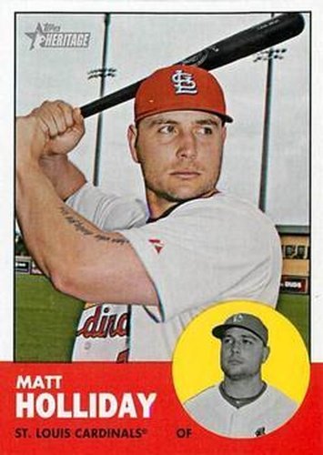 #190 Matt Holliday - St. Louis Cardinals - 2012 Topps Heritage Baseball