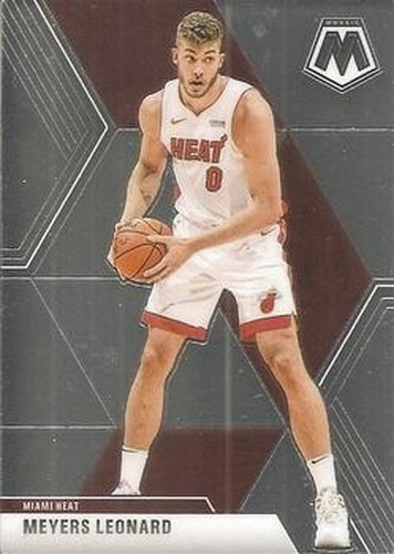 #190 Meyers Leonard - Miami Heat - 2019-20 Panini Mosaic Basketball