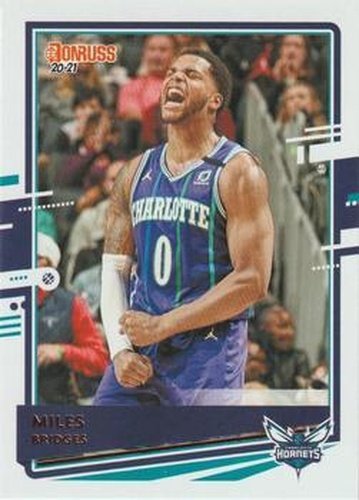 #190 Miles Bridges - Charlotte Hornets - 2020-21 Donruss Basketball