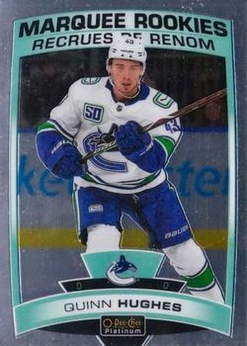 #190 Quinn Hughes - Vancouver Canucks - 2019-20 O-Pee-Chee Platinum Hockey