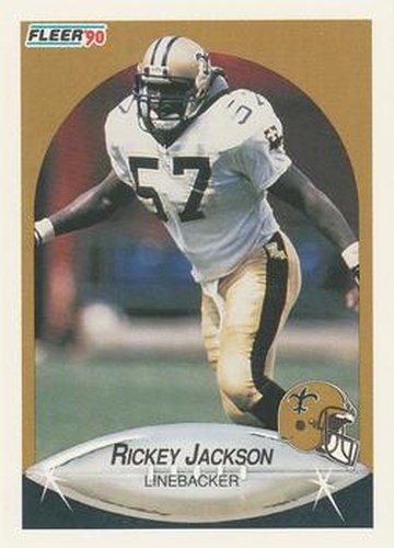 #190 Rickey Jackson - New Orleans Saints - 1990 Fleer Football