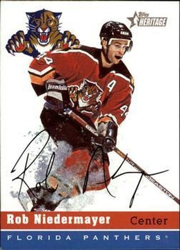 #190 Rob Niedermayer - Florida Panthers - 2000-01 Topps Heritage Hockey