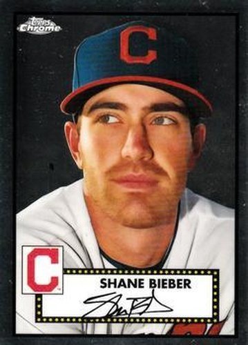#190 Shane Bieber - Cleveland Indians - 2021 Topps Chrome Platinum Anniversary Baseball