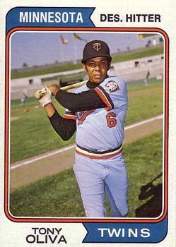 #190 Tony Oliva - Minnesota Twins - 1974 Topps Baseball