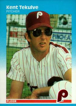 #190 Kent Tekulve - Philadelphia Phillies - 1987 Fleer Baseball