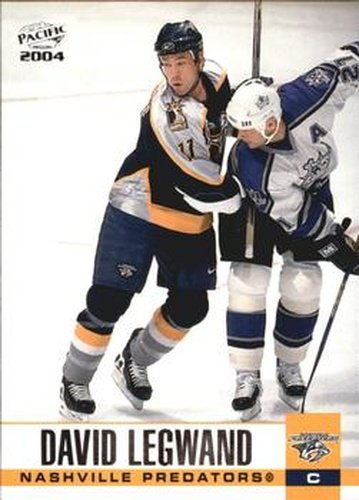 #190 David Legwand - Nashville Predators - 2003-04 Pacific Hockey