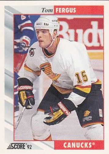 #190 Tom Fergus - Vancouver Canucks - 1992-93 Score USA Hockey