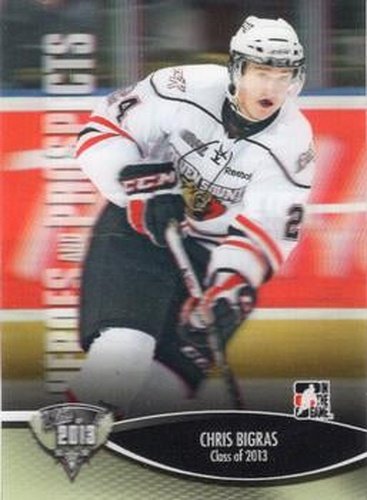 #190 Chris Bigras - Owen Sound Attack - 2012-13 In The Game Heroes and Prospects Hockey