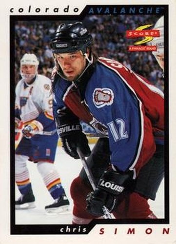 #190 Chris Simon - Colorado Avalanche - 1996-97 Score Hockey