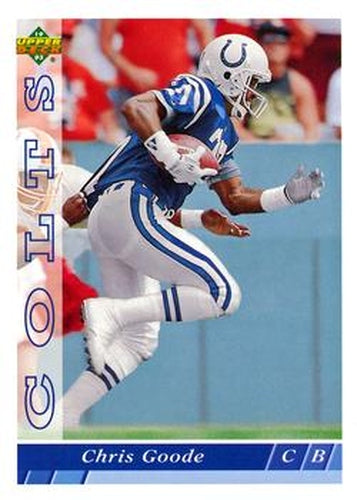 #190 Chris Goode - Indianapolis Colts - 1993 Upper Deck Football