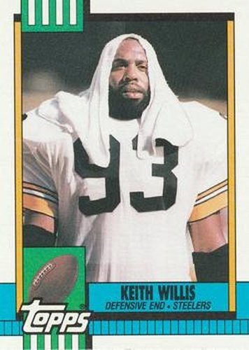 #190 Keith Willis - Pittsburgh Steelers - 1990 Topps Football