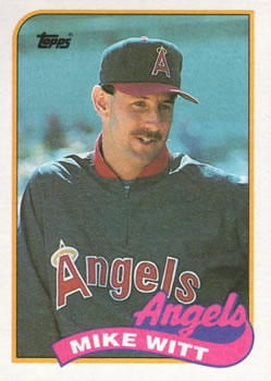 #190 Mike Witt - California Angels - 1989 Topps Baseball