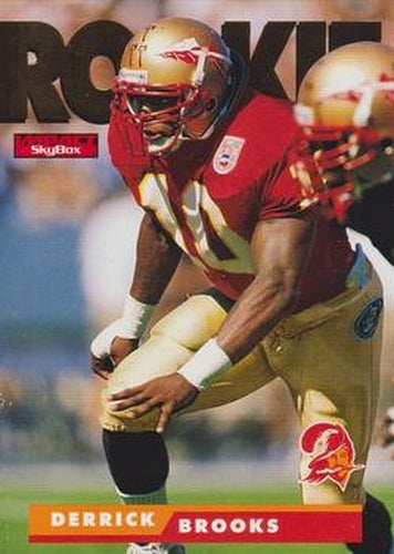 #190 Derrick Brooks - Tampa Bay Buccaneers - 1995 SkyBox Impact Football