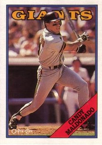 #190 Candy Maldonado - San Francisco Giants - 1988 O-Pee-Chee Baseball