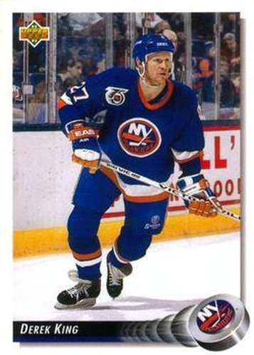 #191 Derek King - New York Islanders - 1992-93 Upper Deck Hockey