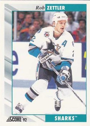 #191 Rob Zettler - San Jose Sharks - 1992-93 Score USA Hockey