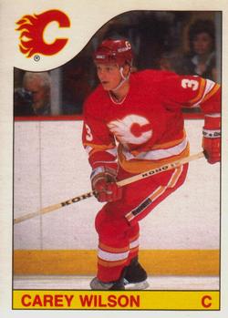 #191 Carey Wilson - Calgary Flames - 1985-86 O-Pee-Chee Hockey