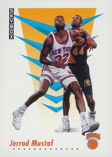 #191 Jerrod Mustaf - New York Knicks - 1991-92 SkyBox Basketball