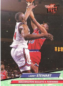 #191 Larry Stewart - Washington Bullets - 1992-93 Ultra Basketball