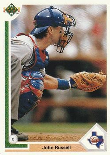 #191 John Russell - Texas Rangers - 1991 Upper Deck Baseball