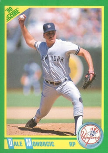 #191 Dale Mohorcic - New York Yankees - 1990 Score Baseball