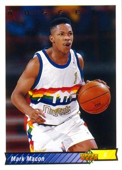 #191 Mark Macon - Denver Nuggets - 1992-93 Upper Deck Basketball