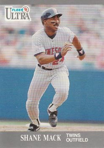 #191 Shane Mack - Minnesota Twins - 1991 Ultra Baseball