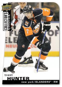 #191 Trent Hunter - New York Islanders - 2008-09 Collector's Choice Hockey