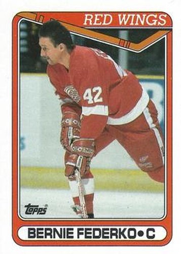 #191 Bernie Federko - Detroit Red Wings - 1990-91 Topps Hockey