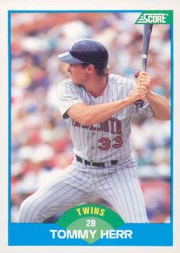 #191 Tommy Herr - Minnesota Twins - 1989 Score Baseball